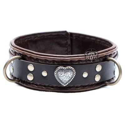 Love Submissive Collar - Brown