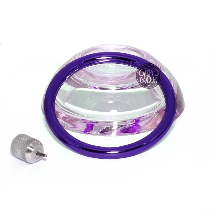 Submissive Locking Bangle - Petite Purple