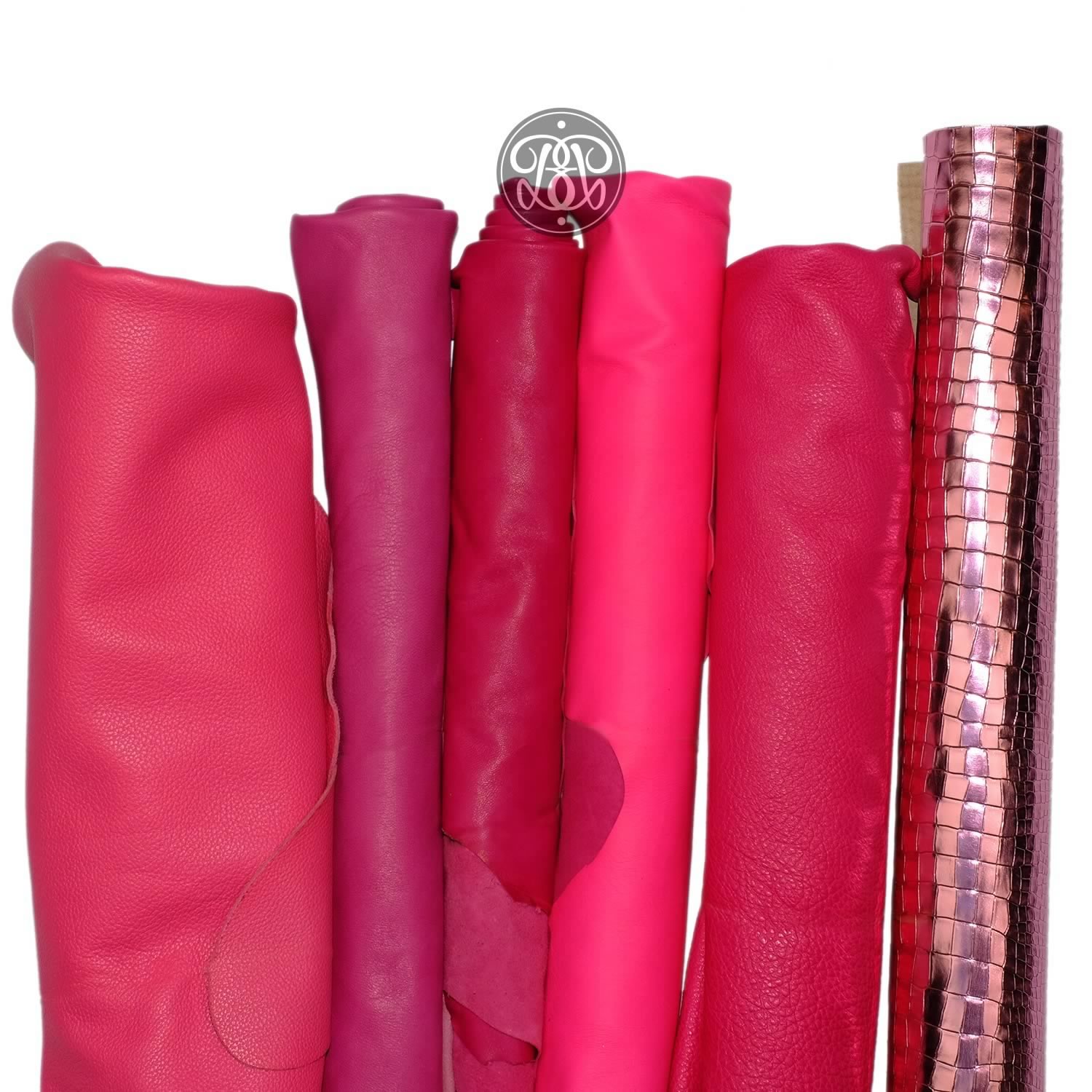 triple pink leather