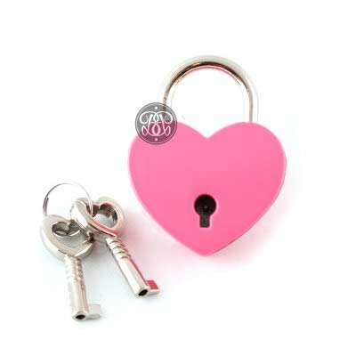 Heart Padlock - Pink