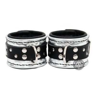 Lost In Space Leather Bondage Cuffs