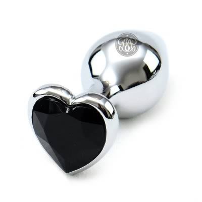 Risqué Love Struck Anal Plug - Black