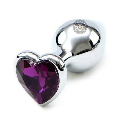 Risqué Love Struck Anal Plug - Purple