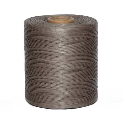 Grey Waxed Polyester Leather Thread