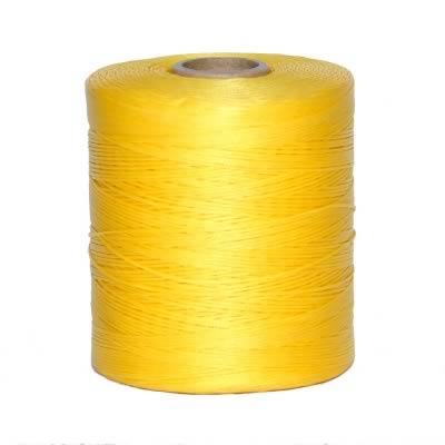 Yellow Waxed Polyester Leather Thread