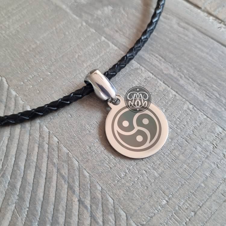 Triskelion BDSM Symbol Pendent - Silver