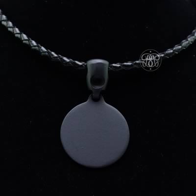 Circle Day Collar Pendant - Black