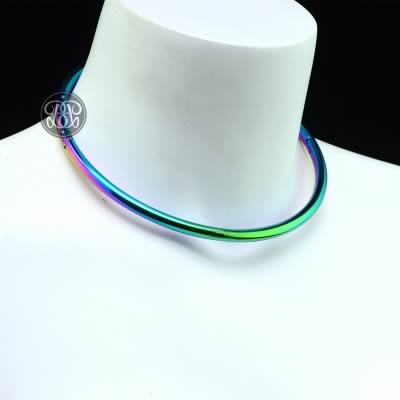 Submissive Day Collar - Petite Rainbow