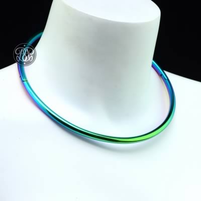 Submissive Day Collar - Standard Rainbow