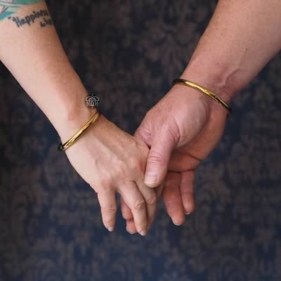 Dominant Submissive Bangles - Gold