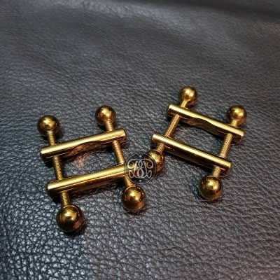 Adjustable Steel Nipple Clamps - Gold