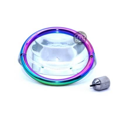 Submissive Locking Bangle - Petite Rainbow