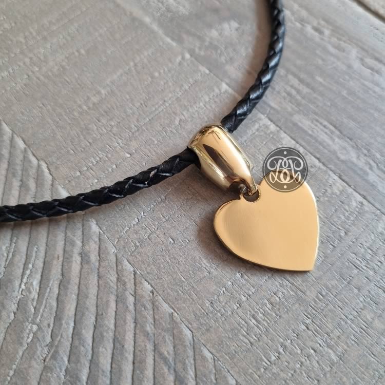 Heart Day Collar Pendant - Gold