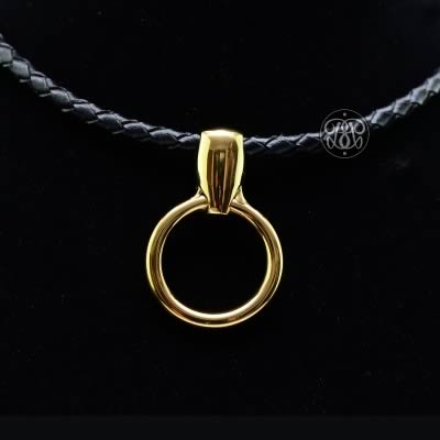 O Ring Day Collar Pendant - Gold