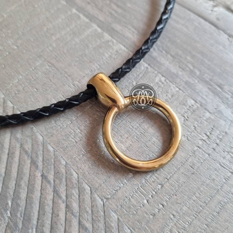 O Ring Day Collar Pendant - Gold