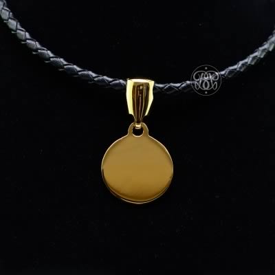 Circle Day Collar Pendant - Gold