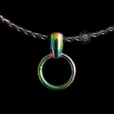 O Ring Day Collar Pendant - Rainbow