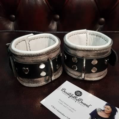 Boogie Nights Leather Bondage Cuffs