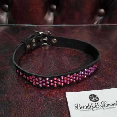 Pink Diamond Submissive Collar