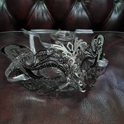 Metal Bondage Mask - Silver Mouse