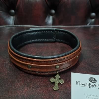Celtic Cross Submissive Collar