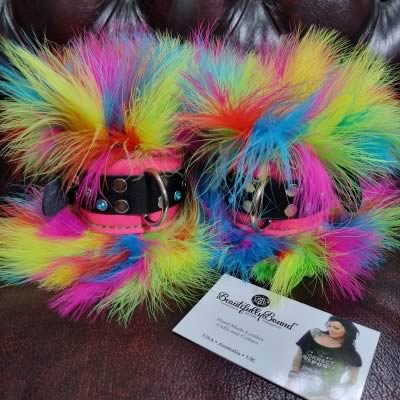 Rio Carnival Leather Bondage Cuffs