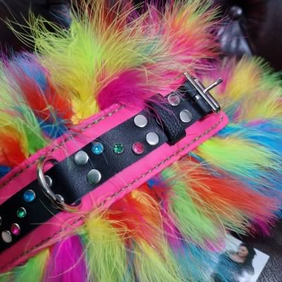 Rio Carnival Leather Bondage Cuffs