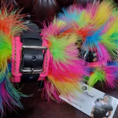 Rio Carnival Leather Bondage Cuffs