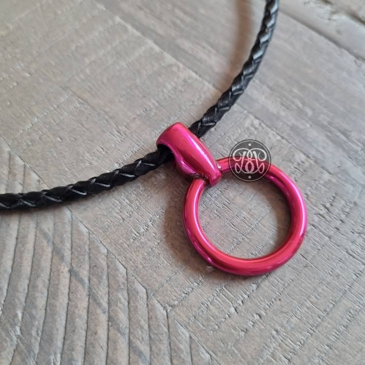 O Ring Pendant - Pink