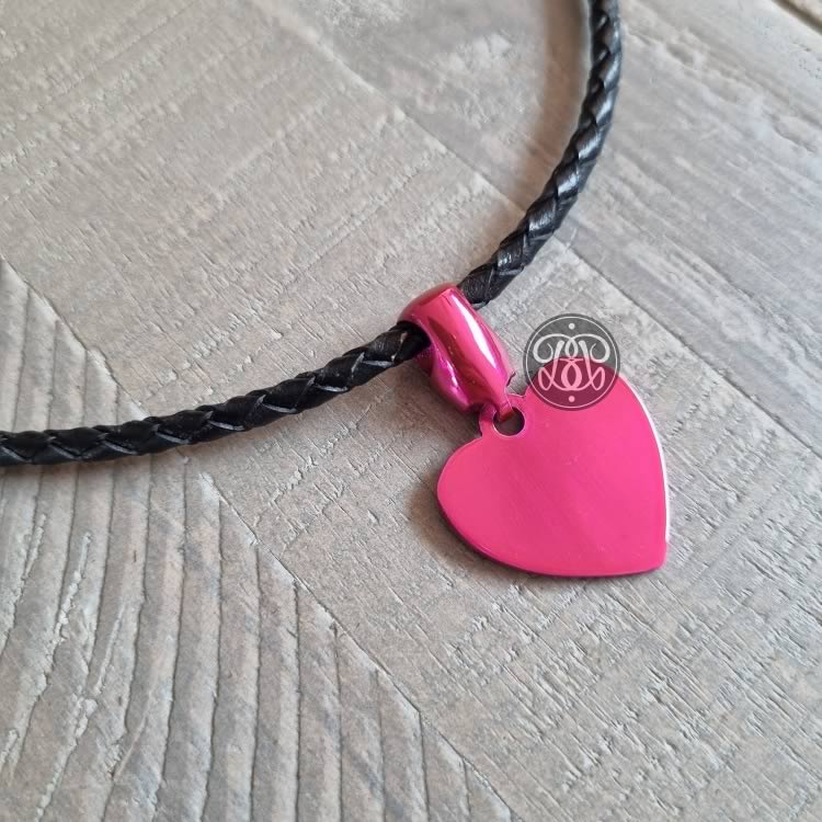Heart Day Collar Pendant - Pink