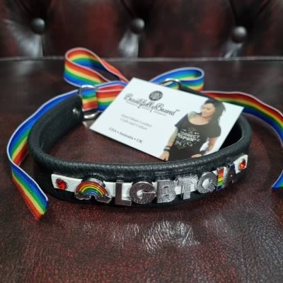 LGBTQIA+ Leather Collar