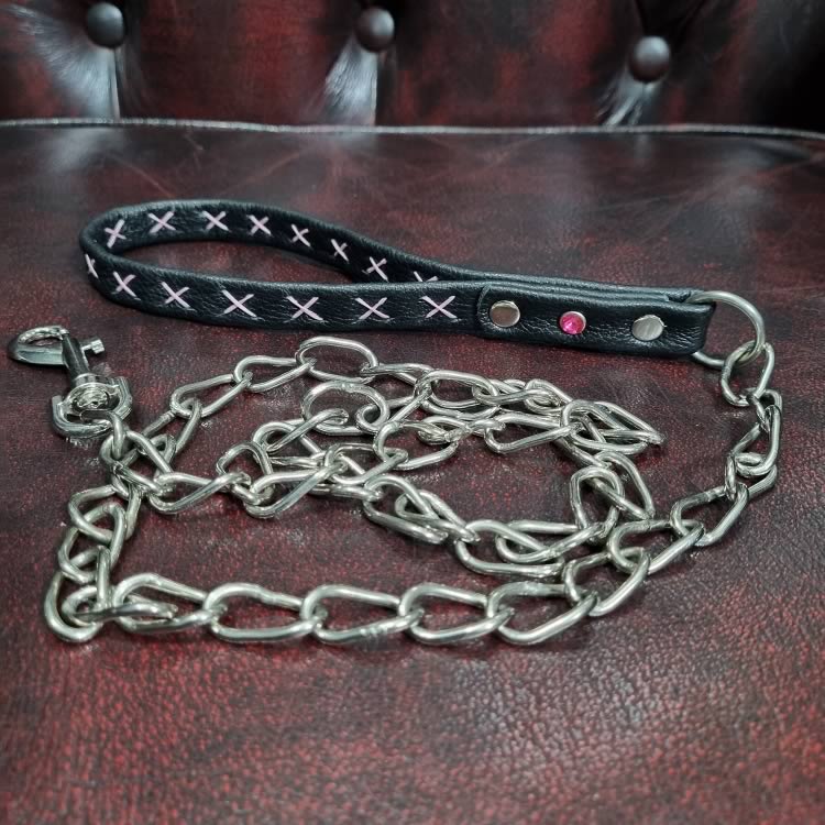 Bondage Lead - Black and Pink