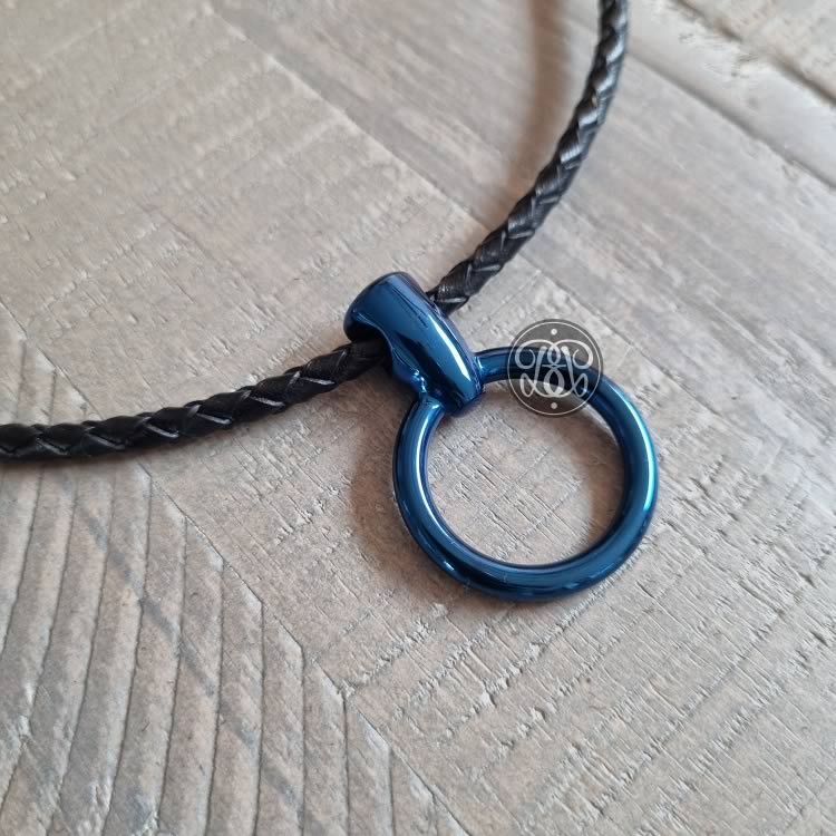 O Ring Day Collar Pendant - Blue