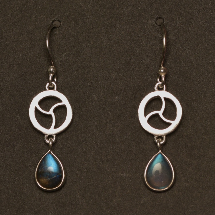 Triskelion Symbol Kink Earrings