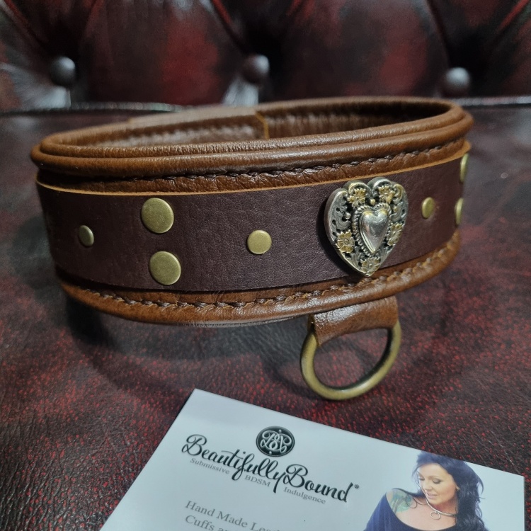 Antique Heart Submissive Collar