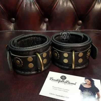 Vintage Love Leather Bondage Cuffs