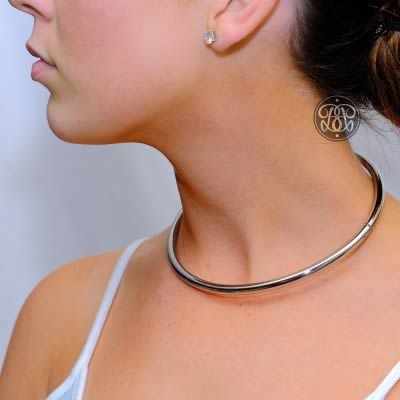 Submissive Day Collar - Petite Silver