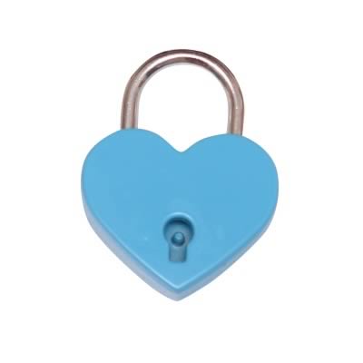 Heart Padlock - Blue