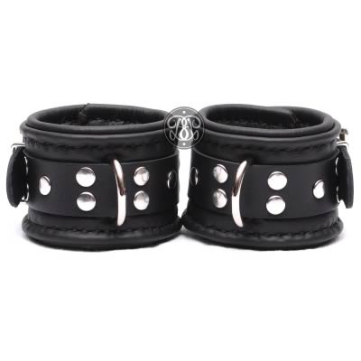 Classic Kink Leather Bondage Cuffs